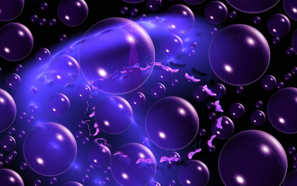 purple violet balls sync